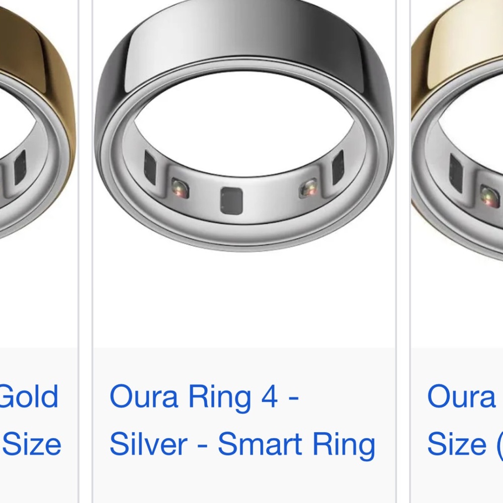 Oura Silver Smart Ring gen 4 size 6